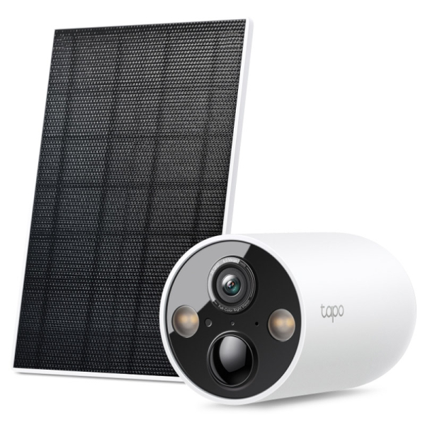 TP-LINK Tapo C425 KIT Smart WiFi 2K QHD 4MP zunanja brezžična baterijska solarni panel bela nadzorna kamera