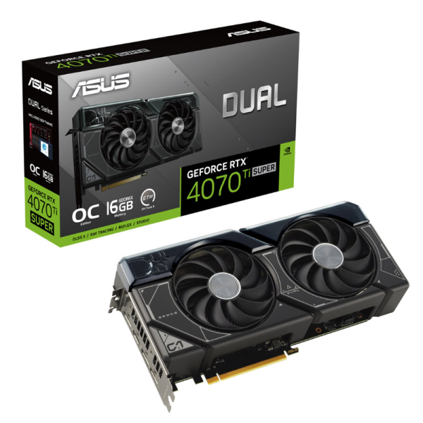 ASUS Dual GeForce RTX 4070 Ti Super OC 16GB GDDR6X gaming grafična kartica