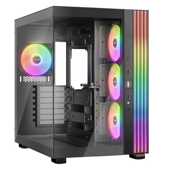 BE QUIET! LIGHT BASE 600 LX (BGW67) RGB midi-ATX okno črno ohišje