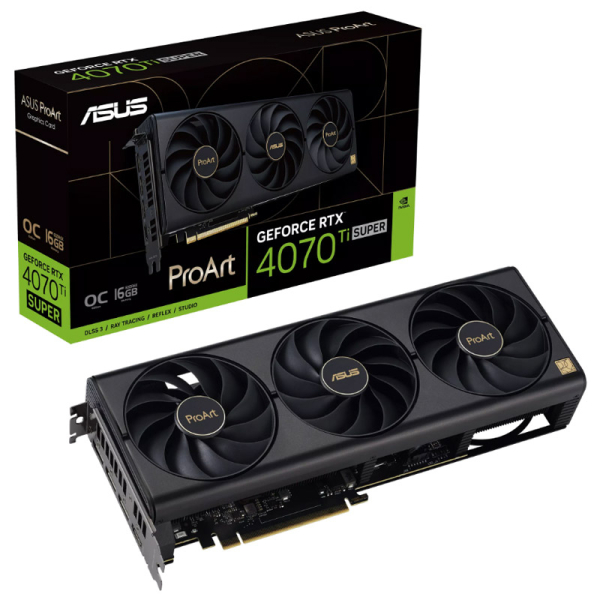 ASUS ProArt GeForce RTX 4070Ti Super OC 16GB GDDR6X (PROART-RTX4070TIS-O16G) grafična kartica