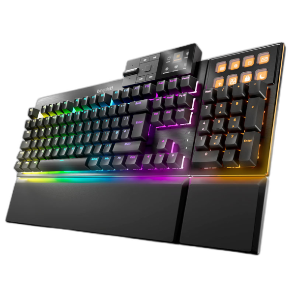 BE QUIET! Dark Mount Silent Linear UK RGB (BT001UK) mehanska modularna gaming črna tipkovnica