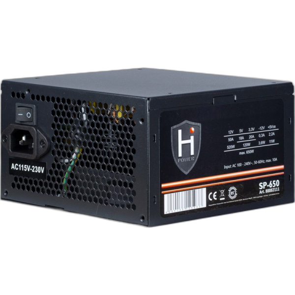 INTER-TECH HIPOWER SP-650W ATX napajalnik - bulk pakiranje