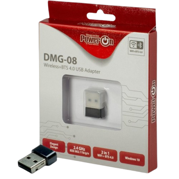 INTER-TECH DMG-08 WiFi 150Mbps Bluetooth USB brezžični mrežni adapter
