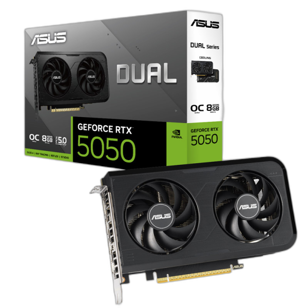 ASUS Prime GeForce RTX 5050 OC 8GB GDDR6 DUAL-RTX5050-O8G grafična kartica