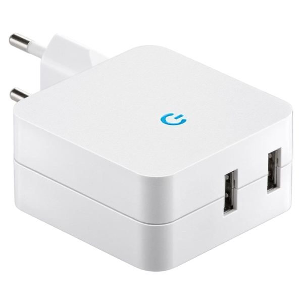 GOOBAY Dual USB 4.1A bel polnilec