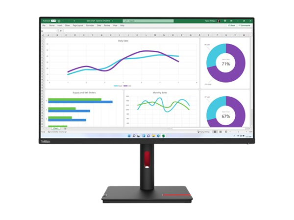 LENOVO ThinkVision T32h-30 31.5inch IPS 16:9 2560x1440 350 cd/m2 4ms 1xHDMI 1xDP 1xUSB-C 1000:1 60Hz 99 sRGB raven black 3Y