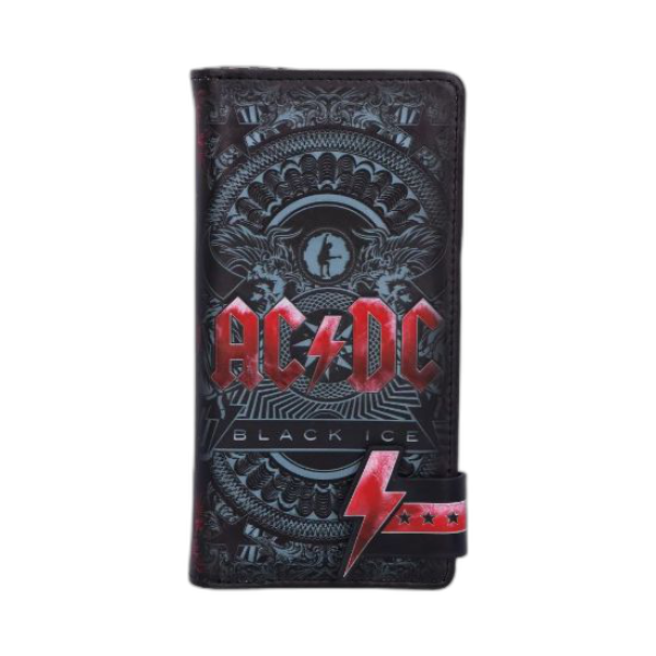 NEMESIS NOW ACDC BLACK ICE EMBOSSED PURSE 18.5CM TORBICA