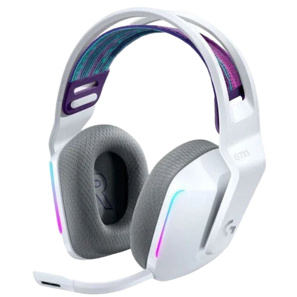 LOGITECH G733 LIGHTSPEED Wireless RGB Gaming z mikrofonom bele slušalke