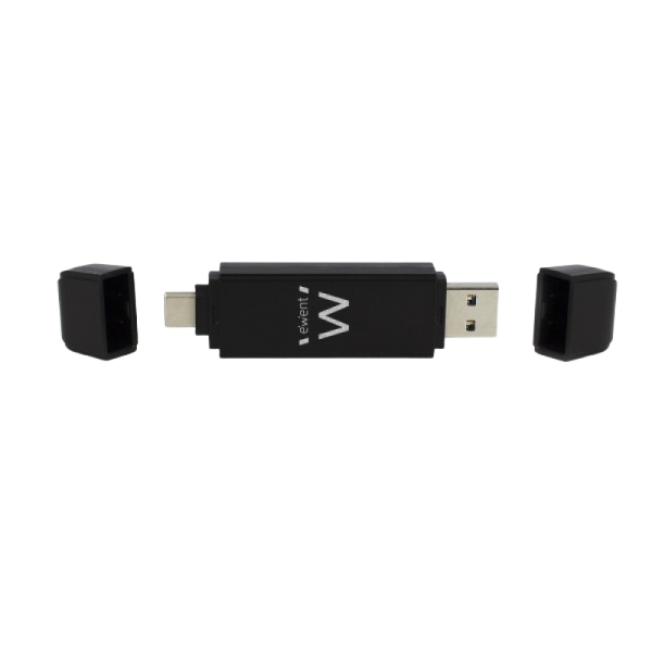 Čitalec kartic USB 3.0, USB-C in USB-A, Ewent EW1075