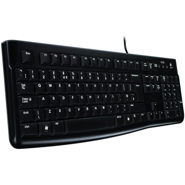 LOGITECH žična tipkovnica K120, črna