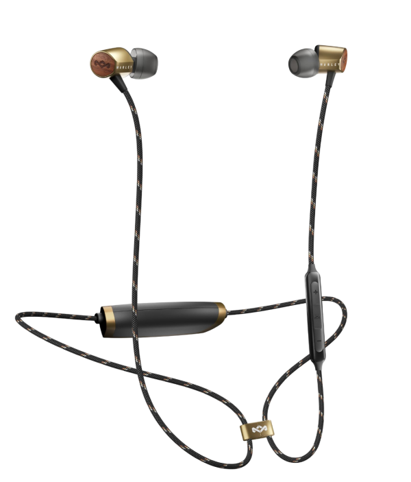 House of Marley Uplift Bluetooth ušesne slušalke - medenina barve