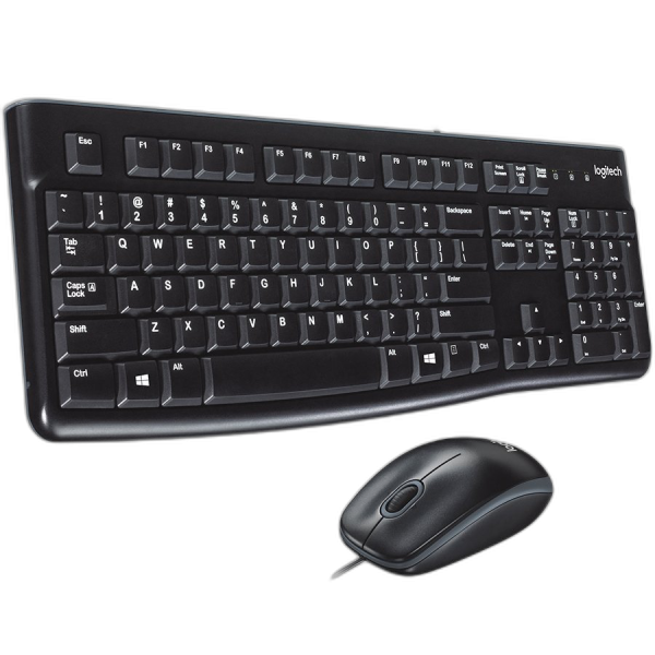 LOGITECH komplet miška in tipkovnica MK120, črna