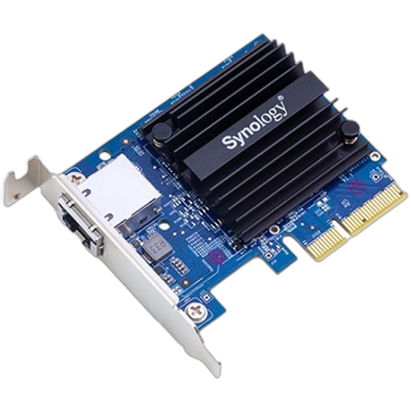 Synology E10G18-T1 Single-port, high-speed 10GBASE-T/NBASE-T add-in card for Synology servers, PCIe 3.0 x4, Low Profile and Full Height Bracket, 5 years warranty