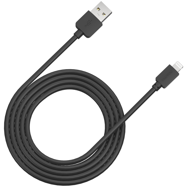 CANYON CFI-1, Lightning USB kabel za Apple, okrogel, dolžina kabla 1 m, črn