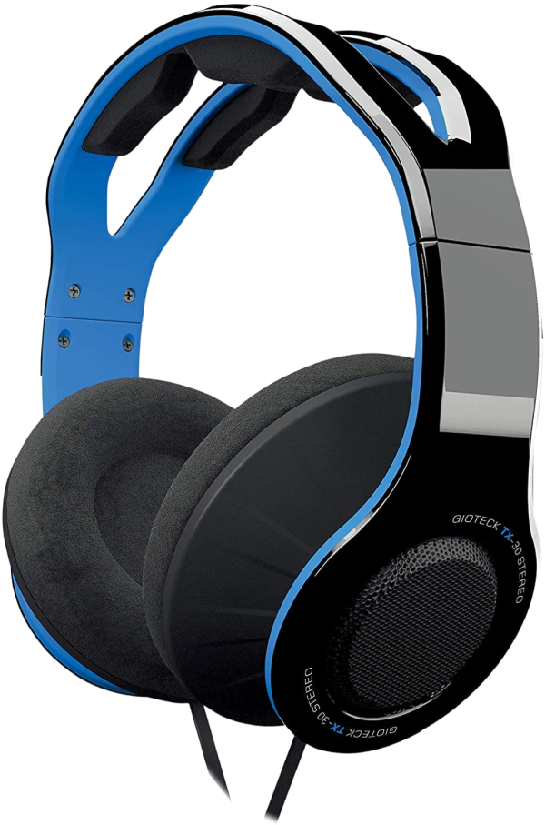 GIOTECK TX30 MEGAPACK žične stereo slušalke za PS4/PS5/XBOX - modro/črne barve