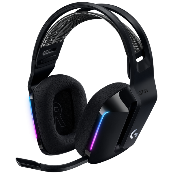 LOGITECH Brezžične Slušalke G733 LIGHTSPEED, Črna