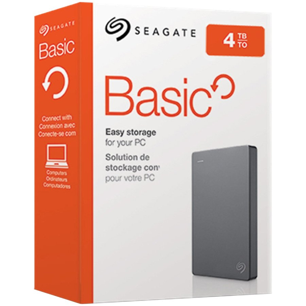 SEAGATE Basic Portable 4TB zunanji disk, 6.35cm (2.5