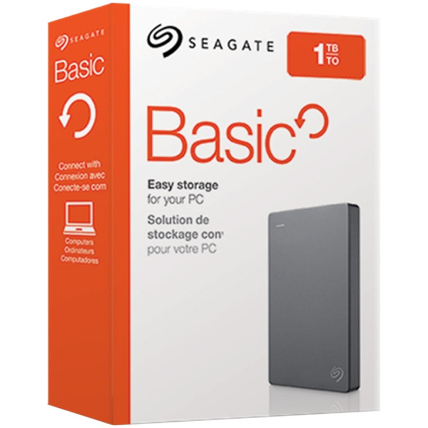 SEAGATE Basic Portable 1TB zunanji disk, 6.35cm (2.5