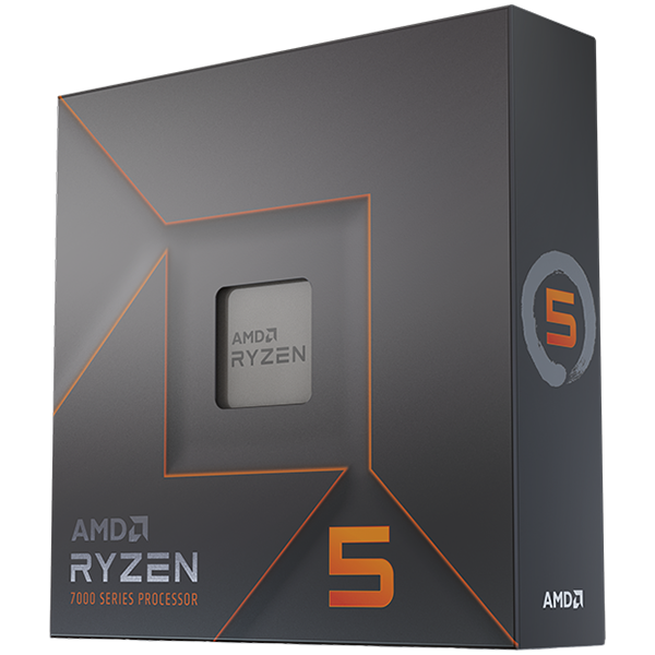 Procesor AMD Ryzen 5 7600X (4.7/5.3 GHz, 6C/12T, 32 MB, 105 W, AM5) box, brez hladilnika, z vgrajeno grafiko Radeon Graphics