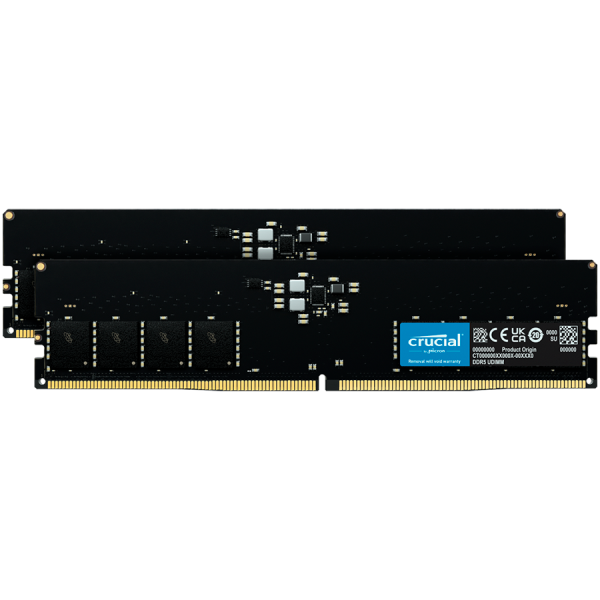 Crucial 32GB Kit (2x16GB) DDR5-5600 UDIMM CL46 (16Gbit) pomnilnik