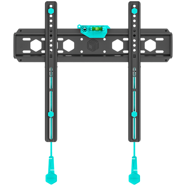 ONKRON Fixed TV Wall Mount for 32 to 65-inch Flat Panel TVs Digital Panels 56,8 kg, Black
