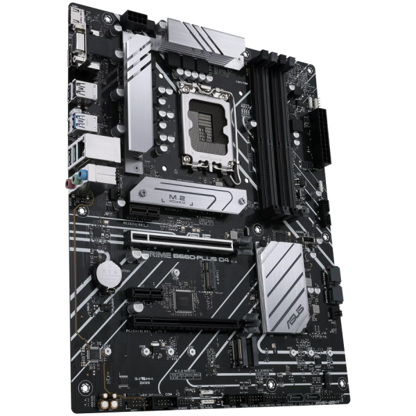 ASUS PRIME B660-PLUS D4 LGA1700 ATX MB - Intel B660 4xDIMM DDR4 3xM.2 4xSATA PCIe 4.0 2.5Gb Ethernet 1xDisplayPort 1xD-Sub 1xHDMI z Aura Sync podporo