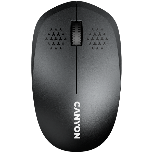 CANYON MW-04, brezžična Bluetooth optična miška s 3 gumbi, DPI 1200, z 1 AA baterijo Canyon Turbo Alkaline, črna