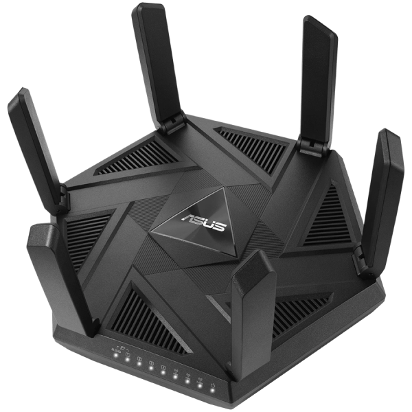 ASUS RT-AXE7800 Tri-Band WiFi 6E (802.11ax) Usmerjevalnik, nov 6 GHz pas, ASUS varno brskanje, izboljšana omrežna varnost z AiProtection Pro in Instant Guard, deljiva varna VPN, brezplačni starševski nadzor, 2.5G vrata, združevanje povezav