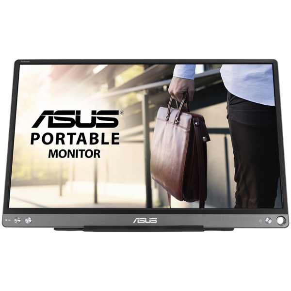 ASUS ZenScreen MB16ACE USB prenosni monitor - 16'' (15,6'' vidno) Full HD, Hibridna signalna rešitev, USB Type-C, Brez utripanja, Filtriranje modre svetlobe, Protiodsevna površina