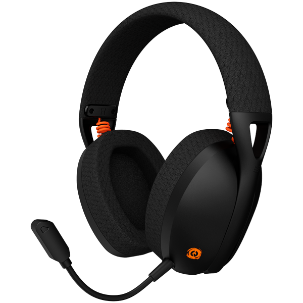 CANYON Ego GH-13, igralne brezžične slušalke s podporo za virtualni 7.1 zvok v 2,4G načinu, s čipsetom BK3288X, Bluetooth različica 5.2, kabel dolžine 1,8 m, velikost: 198x184x79mm, črne barve