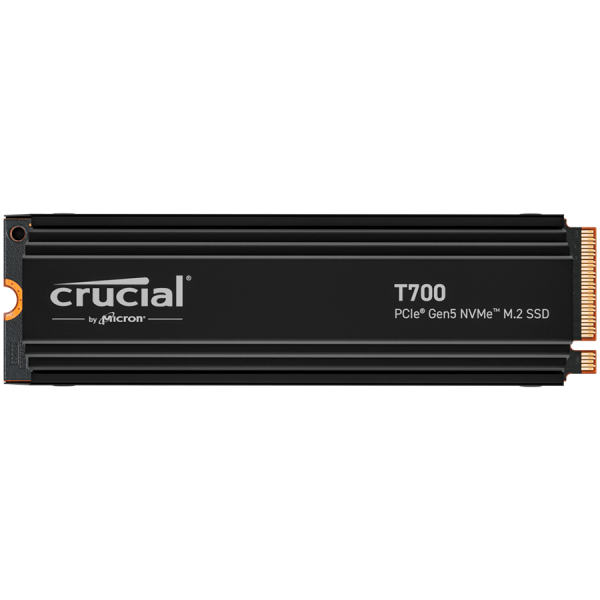 Crucial T700 1TB PCIe Gen5 NVMe M.2 SSD disk s hladilnikom