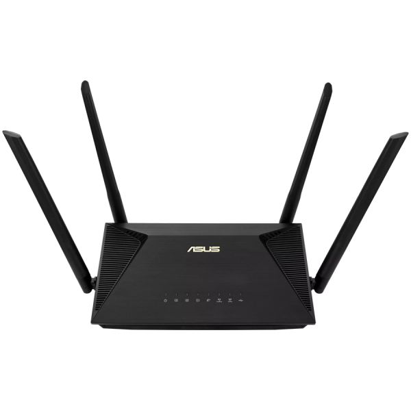 ASUS RT-AX1800U Dual-Band WiFi 6 (802.11ax) Usmerjevalnik supporting MU-MIMO and OFDMA technology, with AiProtection Classic network security powered by Trend Micro, compatible with ASUS AiMesh WiFi system