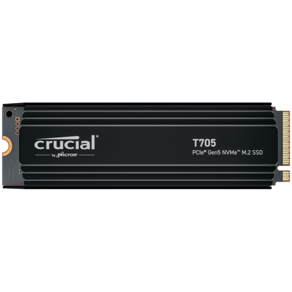 Crucial T705 2TB PCIe Gen5 NVMe M.2 SSD disk s hladilnikom