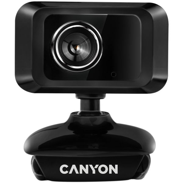CANYON C1, izboljšana spletna kamera s ločljivostjo 1,3 megapiksela in priključkom USB2.0, vidni kot 40°, dolžina kabla 1,25 m, črna, 49,9x46,5x55,4 mm, 0,065 kg