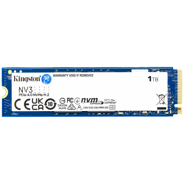 Kingston 1TB NV3 M.2 2280 PCIe 4.0 NVMe SSD disk