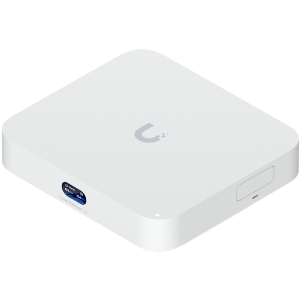 Ubiquiti UCG-MAX-EU Compact 2.5G Cloud Gateway with 30+ UniFi device / 300+ client support, 1.5 Gbps IPS routing, and selectable NVR storage, 1.5 Gbps routing with IDS/IPS, 512 GB NVMe SSD storage for NVR