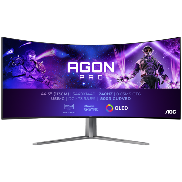 AOC AGON PRO AG456UCZD ukrivljen gaming monitor - 113cm (44.5