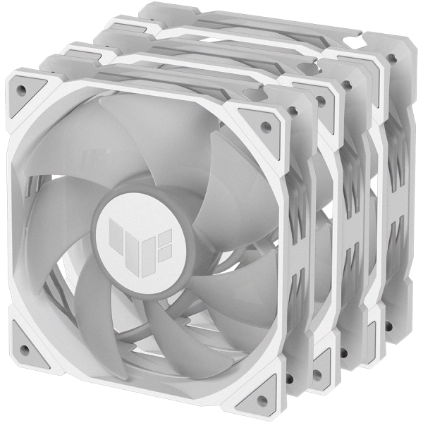 ASUS TUF Gaming TR120 ARGB ventilatorji, 3x 120mm PWM, beli