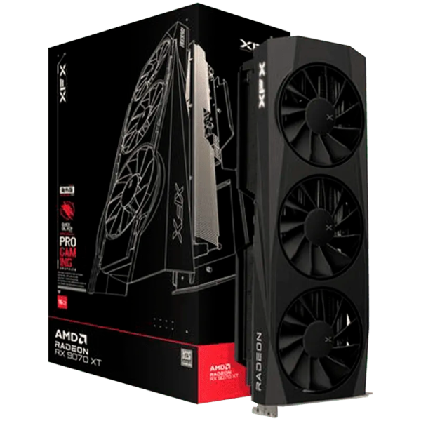 XFX Quicksilver AMD Radeon RX 9070 XT Gaming Edition 16GB GDDR6 grafična kartica, PCIe 5.0, 1xHDMI 2.1, 3xDisplayPort 2.1
