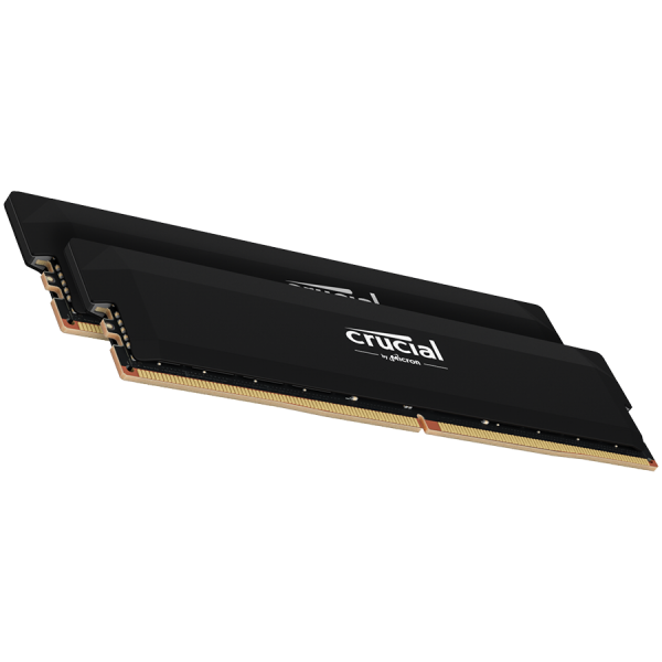Crucial Pro OC 64GB (2X32GB) DDR5-6400 UDIMM CL40 črn pomnilnik