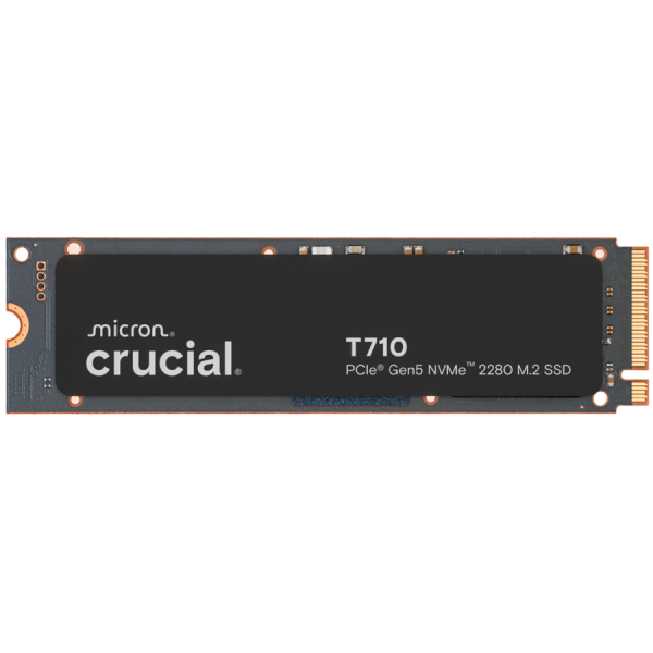 Crucial T710 1TB PCIe Gen5 NVMe M.2 2280 SSD disk