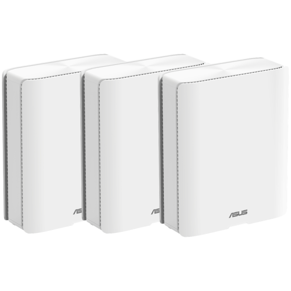 ASUS ZenWiFi BQ16 (3-paket) BE25000 Quad-band WiFi 7 (802.11be) Mesh sistem, dvojna 10G porta, starševski nadzor, AiMesh