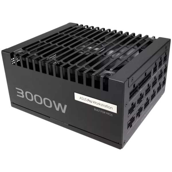 ASUS Pro WS 3000W Platinum modularni napajalnik, ATX 3.1 kompatibilen, PCIe Gen 5.1, 80 PLUS Platinum, 10 let garancije