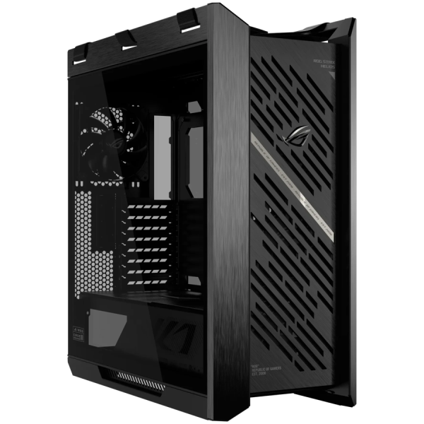 ASUS ROG Strix Helios II GX601S Black Edition EATX računalniško ohišje, kaljeno steklo, štirje 140mm ventilatorji, črno