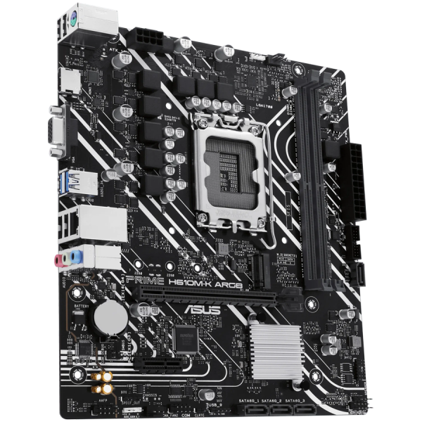 ASUS PRIME H610M-K ARGB LGA1700 mATX osnovna plošča - Intel H610, 2xDDR5, 1xM.2, 4xSATA, 1Gb LAN, 1xD-SUB 1xHDMI