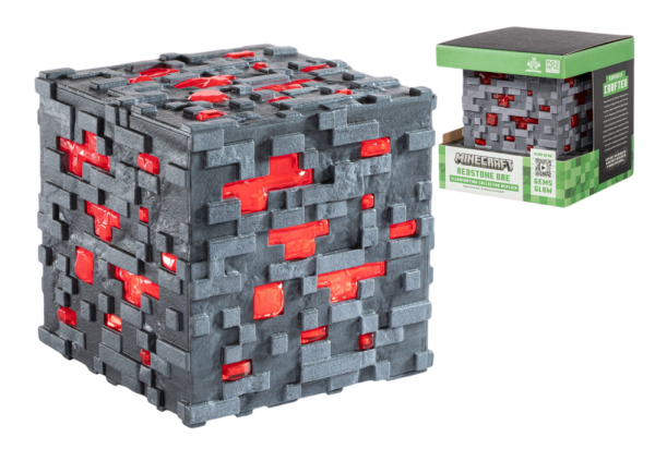 NOBLE COLLECTION Minecraft Illuminating redstone ore replika