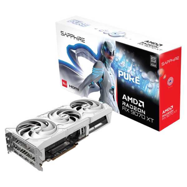 SAPPHIRE PURE Radeon RX 9070 XT 16GB GDDR6 OC ARGB gaming grafična kartica