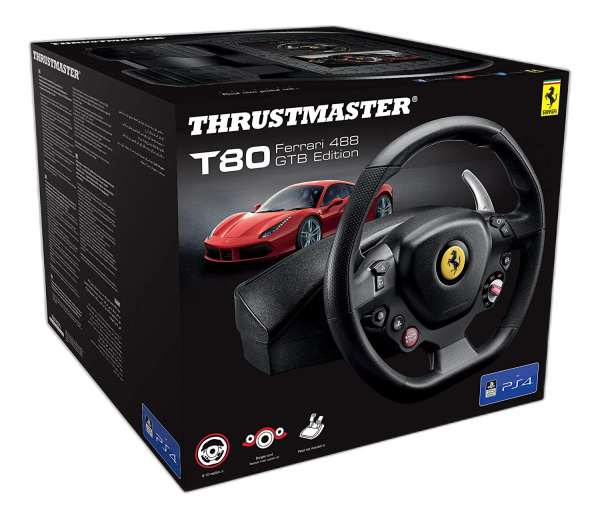 THRUSTMASTER T80 FERRARI 488 GTB EDITION RACING WHEEL PC/PS4