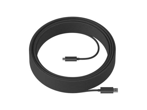 Kabel Logitech Strong Cable USB, USB 3.2, 25m, grafit