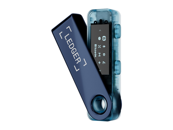 Ledger Nano S PLUS, denarnica za Bitcoin in druge kriptovalute, Neptune Blue